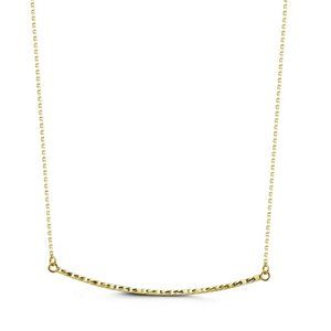 NWT Melody Bar Necklace // 10k Solid Yellow Gold